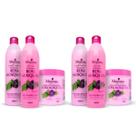 2 Kits Rosa Mosqueta Hidratação Capilar e Anticaspa Maycrene - 6 Produtos