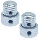 2 Knob Duplo Fino Metal CONCENTRICO LONGO Cromado DOLPHIN 2 Knob Duplo Fino Metal CONCENTRICO LONGO Cromado DOLPHIN