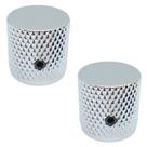2 Knob guitarra TELE metal cromado Flat c parafuso MXP KN039 2 Knob guitarra TELE metal cromado Flat c parafuso MXP KN039