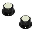 2 Knob VIntage guitarra BC KMK vintage guitarra preto ABS