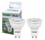 2 Lâmpada De Led Dicróica Mr16 Tdl 50 7w Gu10 Taschibra 4000k 2 Lâmpada De Led Dicróica Mr16 Tdl 50 7w Gu10 Taschibra 4000k