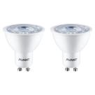 2 Lâmpada Dicróica Led GU10 Branco Quente 2700K 4W Bivolt
