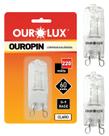 2 Lâmpada Halógena Ouropin 2800K 60w 220v Ourolux