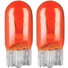 2 Lâmpada Halógena Pingo T10 Iluminação Laranja Âmbar W5w 12v