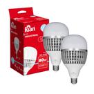 2 Lâmpada Led Bulbo 80w Soquete E27 E40 Iluminação Potente
