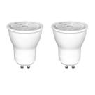2 Lampada Led Mini Dicroica Mr11 GU10 3W Branco Quente Bet15