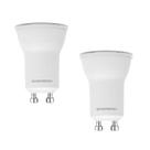 2 Lâmpada Mini Dicroica LED MR11 4W GU10 3000K 300lm Branco Quente