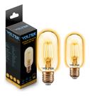 2 Lâmpadas Filamento Retrô Vintage Led T45 Edison 4w Volter