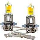 2 Lâmpadas H3 Iluminação Amarela Gold Vision 2300k Carro 12v