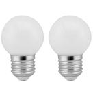 2 Lâmpadas Led Bolinha Decorativa Orby 3W 110V (Branco Frio)
