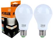 2 Lâmpadas Led Bulbo 15W 6500K Bivolt Branca E-27 Foxlux