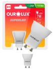 2 Lâmpadas Led Dicroica Mr11 7w Bivolt Gu10 100 Graus Cor da Luz 2700k Branco Quente Ourolux 2 Lâmpadas Led Dicroica Mr11 7w Bivolt Gu10 100 Graus Cor da Luz 2700k Branco Quente Ourolux