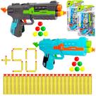 2 Lançador de Bolinhas +56 Dardos que Grudam Nerf Brinquedo