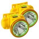2 Lanterna De Cabeça Recarregável Super Led 3W Usb 800m Ah