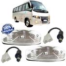 2 Lanterna Ônibus Caminhão Baú Lateral Teto Placa +Conector