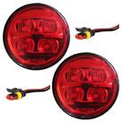 2 Lanterna Ônibus Caminhão Carreta 70mm 4 Led VM BIVOLT +Conector 2 Lanterna Ônibus Caminhão Carreta 70mm 4 Led VM BIVOLT +Conector
