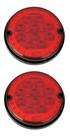 2 Lanterna Traseira 125mm Ônibus Comil Mascarello Neobus 10 LED VM 24V
