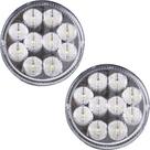 2 Lanterna Traseira 96mm Ônibus Caminhão Bugue 10 LED CR 12V
