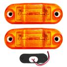 2 Lanterna Vigia Ônibus Caminhão 2 LED Âmbar BIVOLT +Chicote 2 Lanterna Vigia Ônibus Caminhão 2 LED Âmbar BIVOLT +Chicote