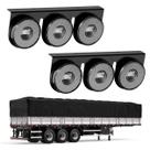 2 Lanternas 3 Marias Carreta LED Cristal 85mm Saída Fios