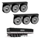 2 Lanternas 3 Marias Randon LED Cristal 85mm Saída Fios