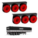 2 Lanternas 3 Marias Randon LED Rubi 85mm Saída Fios