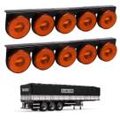 2 Lanternas 5 Marias Randon LED Âmbar 85mm Saída Fios