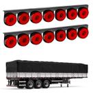 2 Lanternas 7 Marias Carreta LED Rubi 85mm Saída Fios
