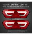 2 Lanternas Traseira Led Guerra Diamond Iii 12v 24v (par) full led seta sequencial 2 Lanternas Traseira Led Guerra Diamond Iii 12v 24v (par) full led seta sequencial