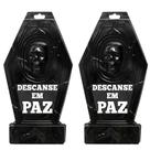 2 Lápides Cemitério Preta Decorativa de Parede Halloween Bruxas 2 Lápides Cemitério Preta Decorativa de Parede Halloween Bruxas