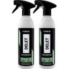 2 Limpador de Borrachas Pneus Plasticos Automotivo Delet 500ml Vonixx