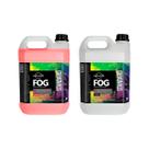 2 Líquidos Para Maquina De Fumaça 5 Litros Morango + Neutro