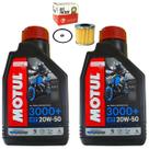 2 Litros Oleo Motul 20w50 3000 + 01 Filtro Oleo Virago 250
