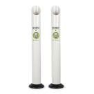 2 Lixeira Dispenser Copos Descartáveis Água Café Compacto Higiênico Vertical Chão Bebedouro Clínica Hospital Salão Barbearia Salão Comércio