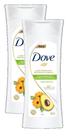 2 Loção Hidratante Dove Óleo de Abacate & Calêndula 400ml