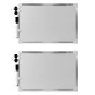 2 Lousas Magnética Quadro Branco 20 x 30cm com Caneta Ímã