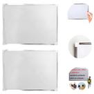 2 Lousas Magnética Quadro Branco para escritorio Com Moldura 30x40cm
