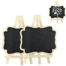 2 Lousas Quadro Decorativo Com Tripé para Recados 20cm