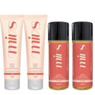 2 Lubrificantes e 2 Óleos de massagem MIVS hidratantes KIT 4