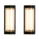 2 Luminária Arandela Led Facho Duplo Alumínio Externa Bet80 2 Luminária Arandela Led Facho Duplo Alumínio Externa Bet80