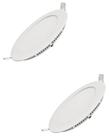 2 Luminária Led Ourolux Embutir Redondo 24w Bivolt 2700k