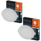 2 Luminárias led de Embutir Redondo Slim 12w Branco 110V/220V Ledvance