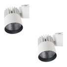2 Luminárias Spot Led Philips 10w 3000k Luz Quente Bivolt 2 Luminárias Spot Led Philips 10w 3000k Luz Quente Bivolt