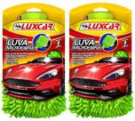 2 Luvas De Microfibra Luxcar Para Limpeza Anti Risco 2 Luvas De Microfibra Luxcar Para Limpeza Anti Risco