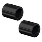 2 Luvas Eletroduto Tigre 1/2" Pvc C/rosca Antichama