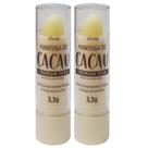 2 Manteiga de Cacau Premium Protetor Labial Solar e Frio FPS8