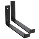 2 Mão Francesa Invertida 22cm Suporte Prateleira Gancho Cantoneira