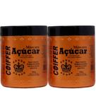 2 Máscara De Açucar Coiffer 500g Cabelo Elástico Quebradiço
