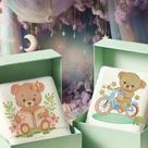 2 Matrizes de Bordado Infantil Animais Safari Ursos Pontos Leves Enxoval Infantil