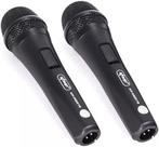 2 Microfone Com Fio Duplo Profissional Modelo KP-M0015